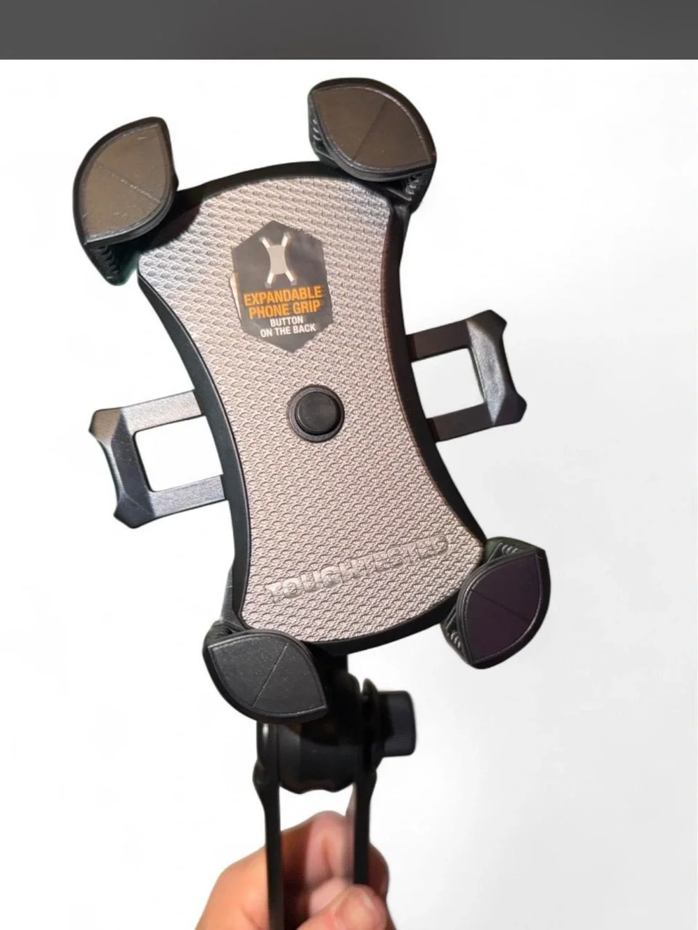 Toughtested Adjustable Car Cup Phone Mount Holder in Black and Gray